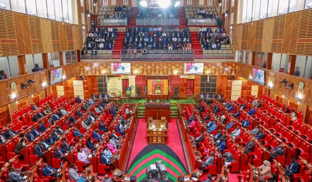 Parliament chamber during the reading of the 2026/2027 Budget Statement