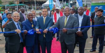 Cabinet Secretary Hon. Sen. Mutahi Kagwe joins dignitaries in officially opening the 12th Agritec Africa International Exhibition and Conference at KICC, Nairobi.