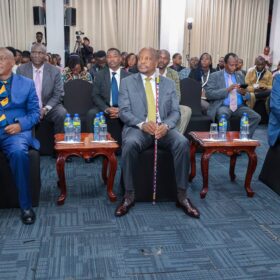 Government and sector leaders follow proceedings during the official opening of the Agritec Africa conference.