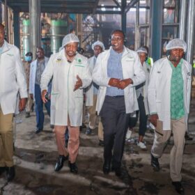 Scenes from Cabinet Secretary Hon. Sen. Mutahi Kagwe’s visit to West Valley Sugar Company, where he reviewed sugar, ethanol and power-generation opportunities in the sector.
