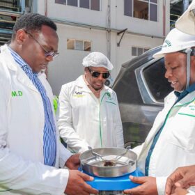 Scenes from Cabinet Secretary Hon. Sen. Mutahi Kagwe’s visit to West Valley Sugar Company, where he reviewed sugar, ethanol and power-generation opportunities in the sector.