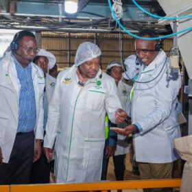 Scenes from Cabinet Secretary Hon. Sen. Mutahi Kagwe’s visit to West Valley Sugar Company, where he reviewed sugar, ethanol and power-generation opportunities in the sector.