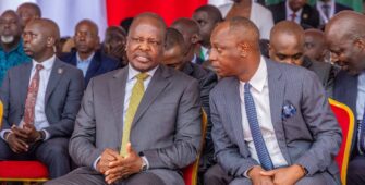 Deputy President Kithure Kindiki and CS Mutahi Kagwe at the Agriculture and Food Systems Transformation Summit 2026.